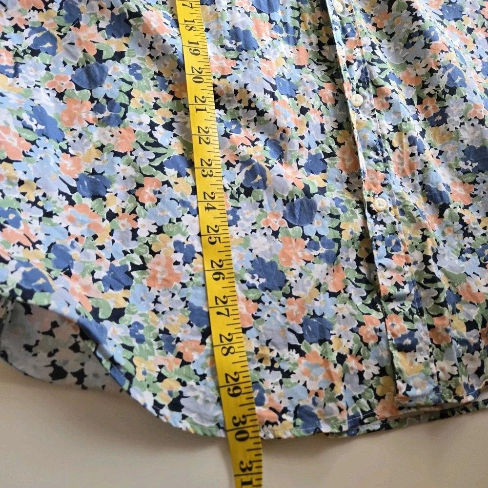 Secret‎ Wash Shirting Sewn For J. Crew Men's Cotton Floral Shirt Size XL